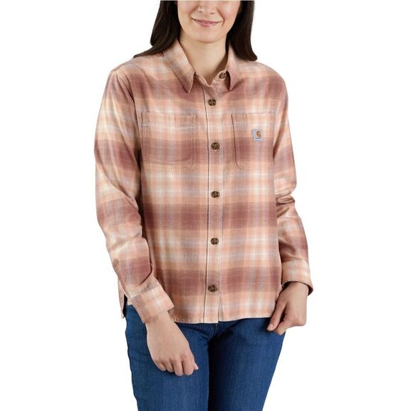 Carhartt Womens Plaid Flannel Button Up Shirt - Picture 8 of 8